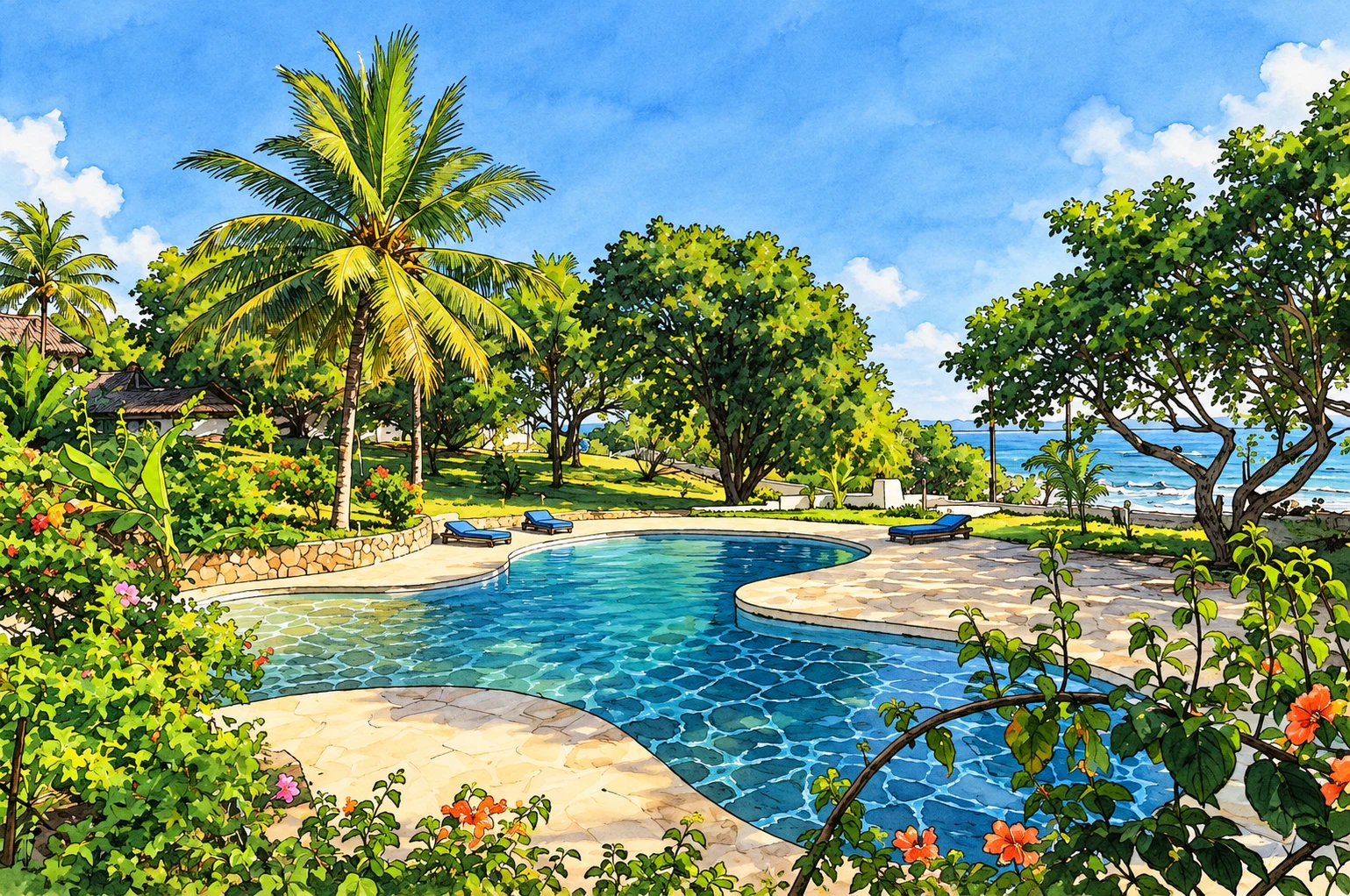 AI illustration based on a real photograph of the property โ Shimoni Reef Lodge AI illustration based on a real photograph of the property โ Shimoni Reef Lodge