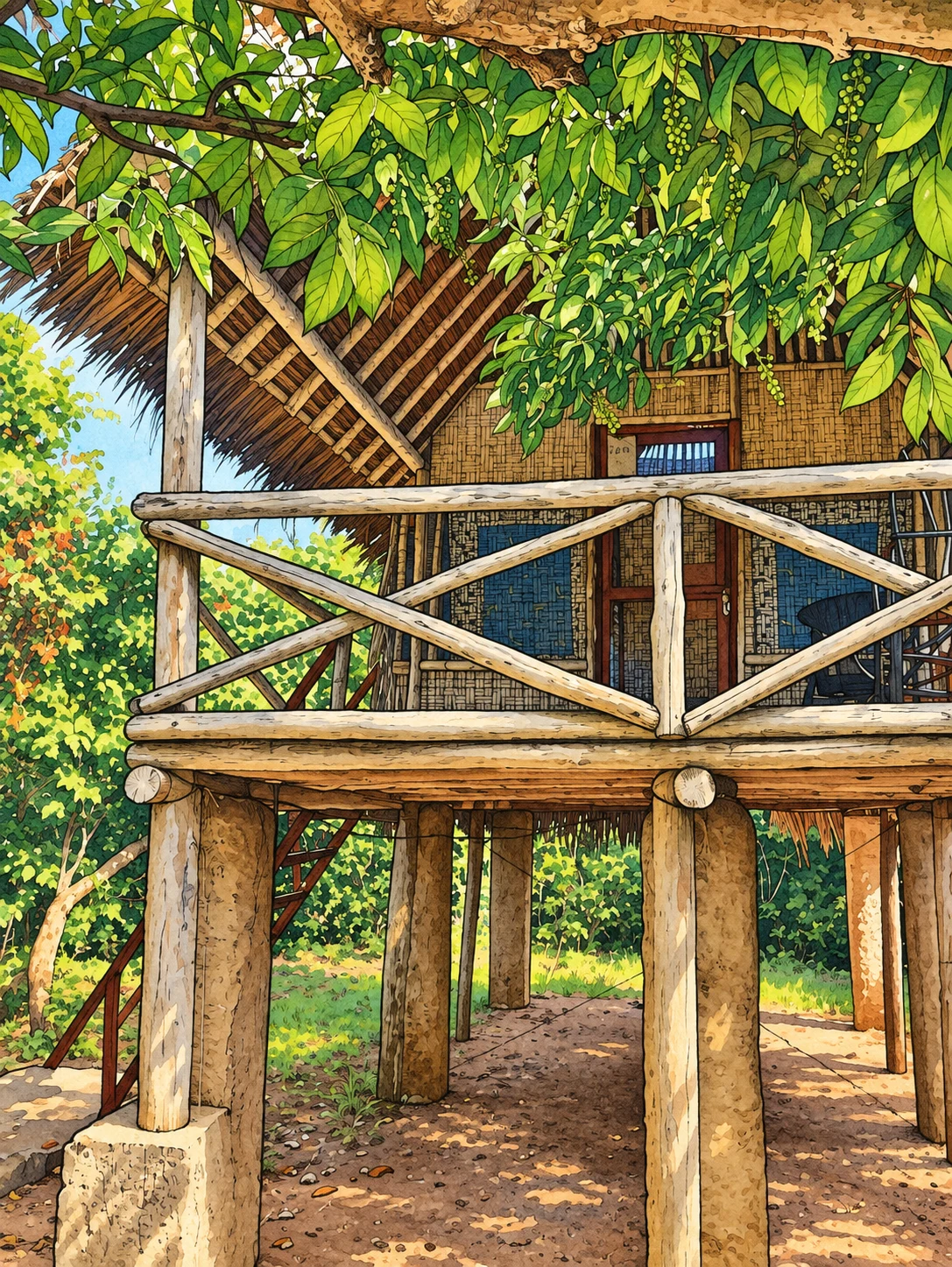 AI illustration based on a real photograph of the property โ Stilts Diani Beach AI illustration based on a real photograph of the property โ Stilts Diani Beach