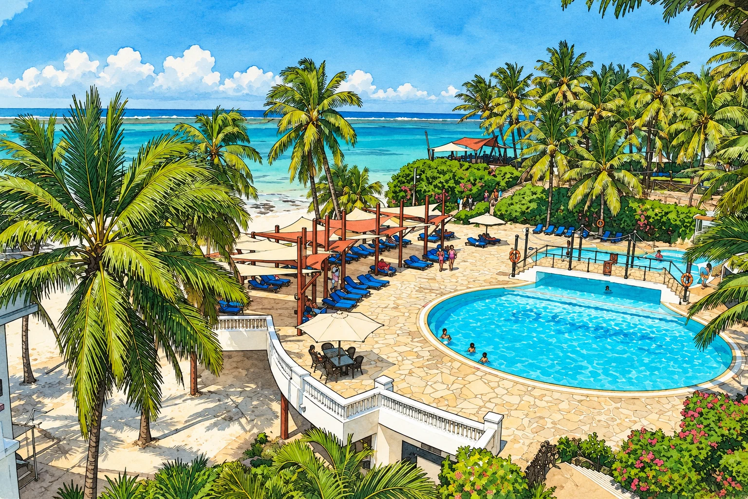 AI illustration based on a real photograph of the property โ Voyager Beach Resort AI illustration based on a real photograph of the property โ Voyager Beach Resort